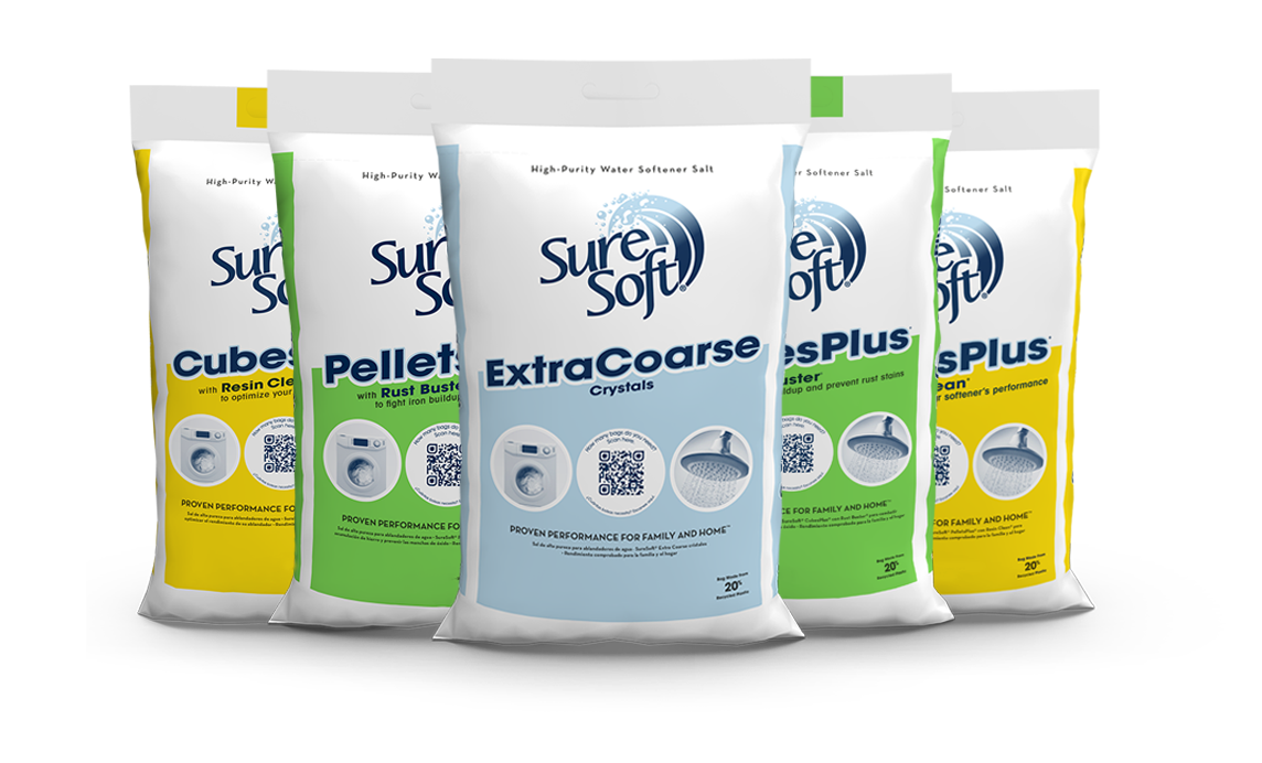 One of each bag in the SureSoft product lineup, side-by-side.